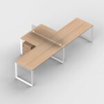 Modena Cluster of 2 L-Shape Workstations