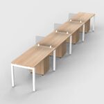 Parma Cluster of 4 Single Line Workstations