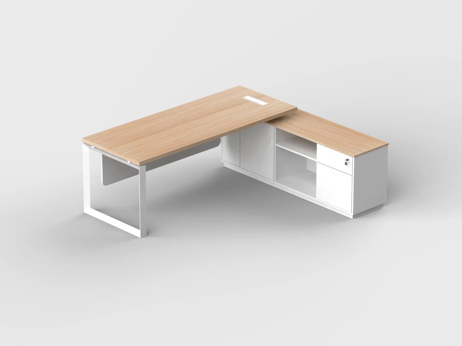Modena L-Shape Manager Desk - Image 3