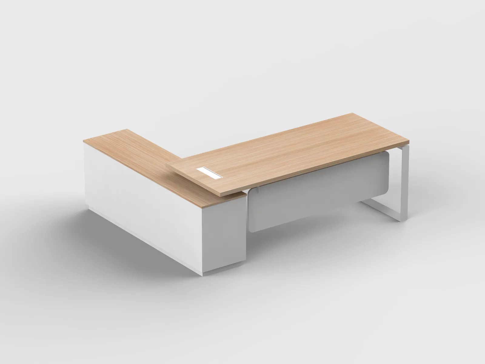 Modena L-Shape Manager Desk - Image 2