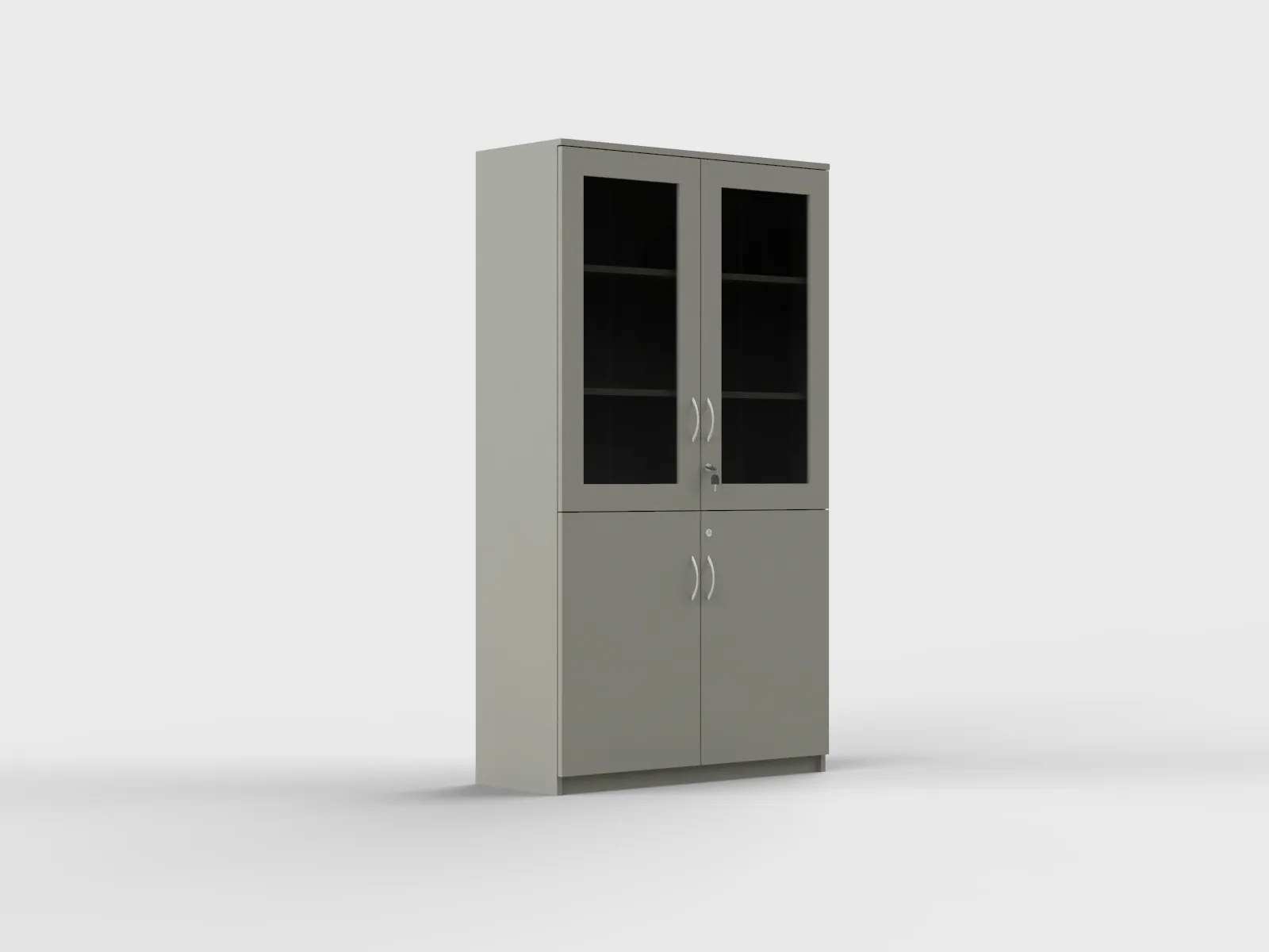WC01 – Wooden Storage Cabinet with Glass Doors - Image 6