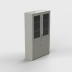 WC01 – Wooden Storage Cabinet with Glass Doors