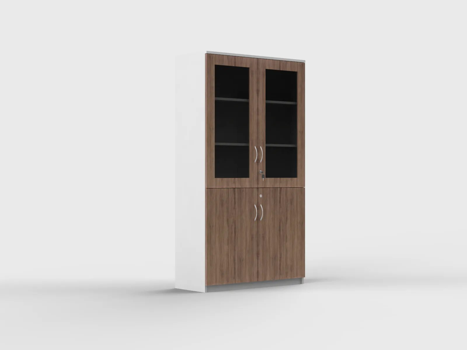 WC01 – Wooden Storage Cabinet with Glass Doors - Image 8