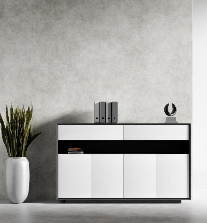 Series A Medium Height Credenza Cabinet - Image 16