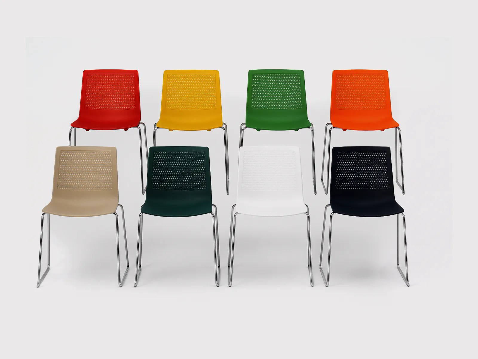 Contemporary Stackable Polypropylene Chair – FEEL