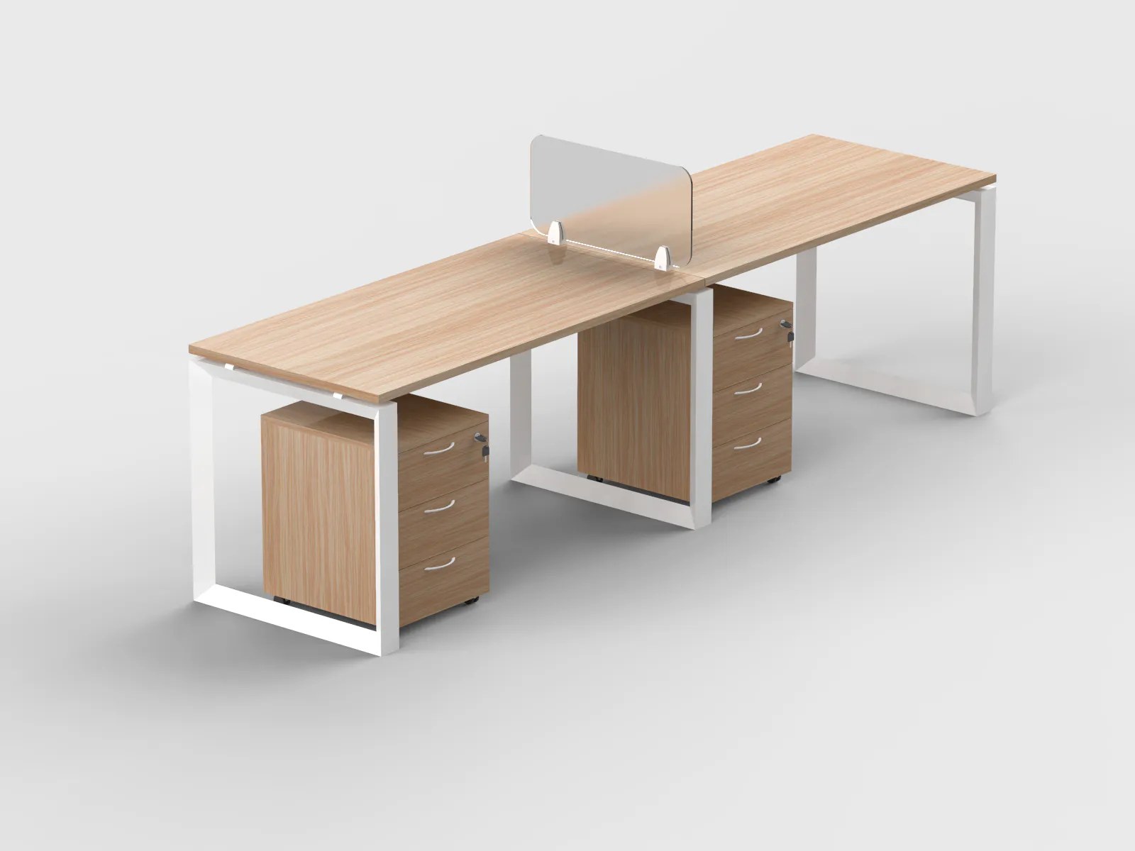 Modena Cluster of 2 Single Line Workstations