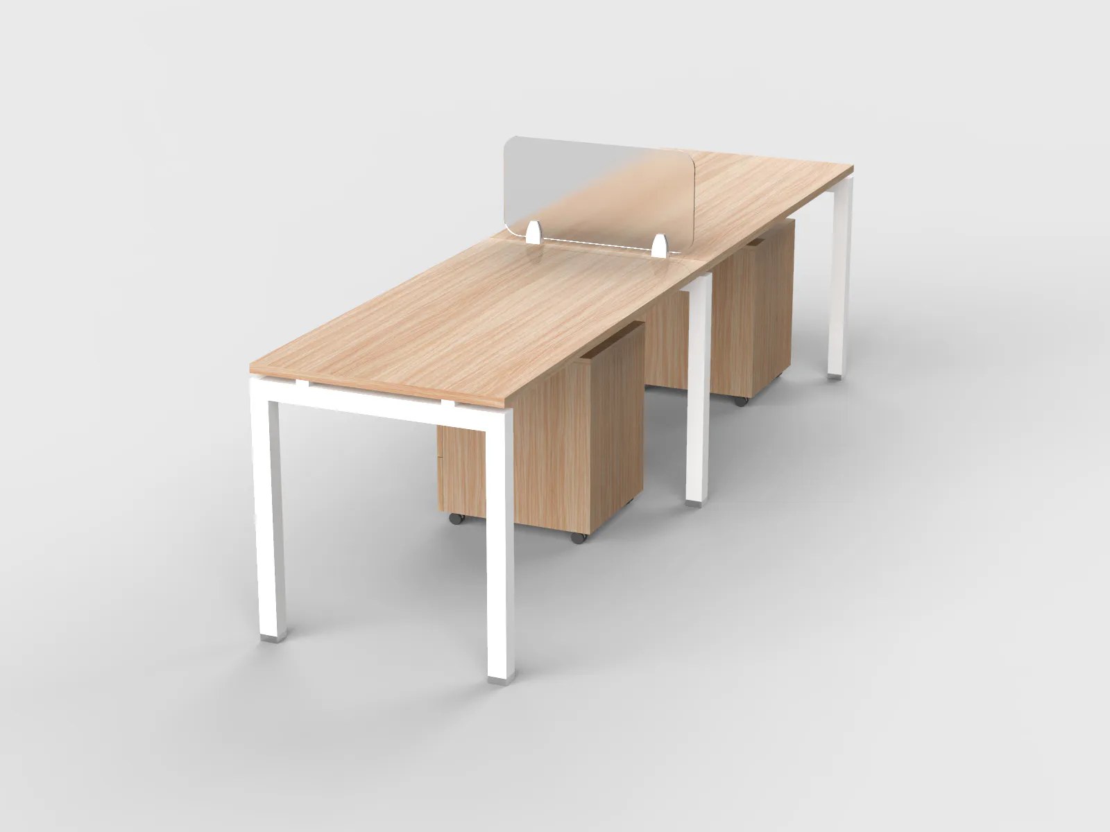Parma Cluster of 2 Single Line Workstations