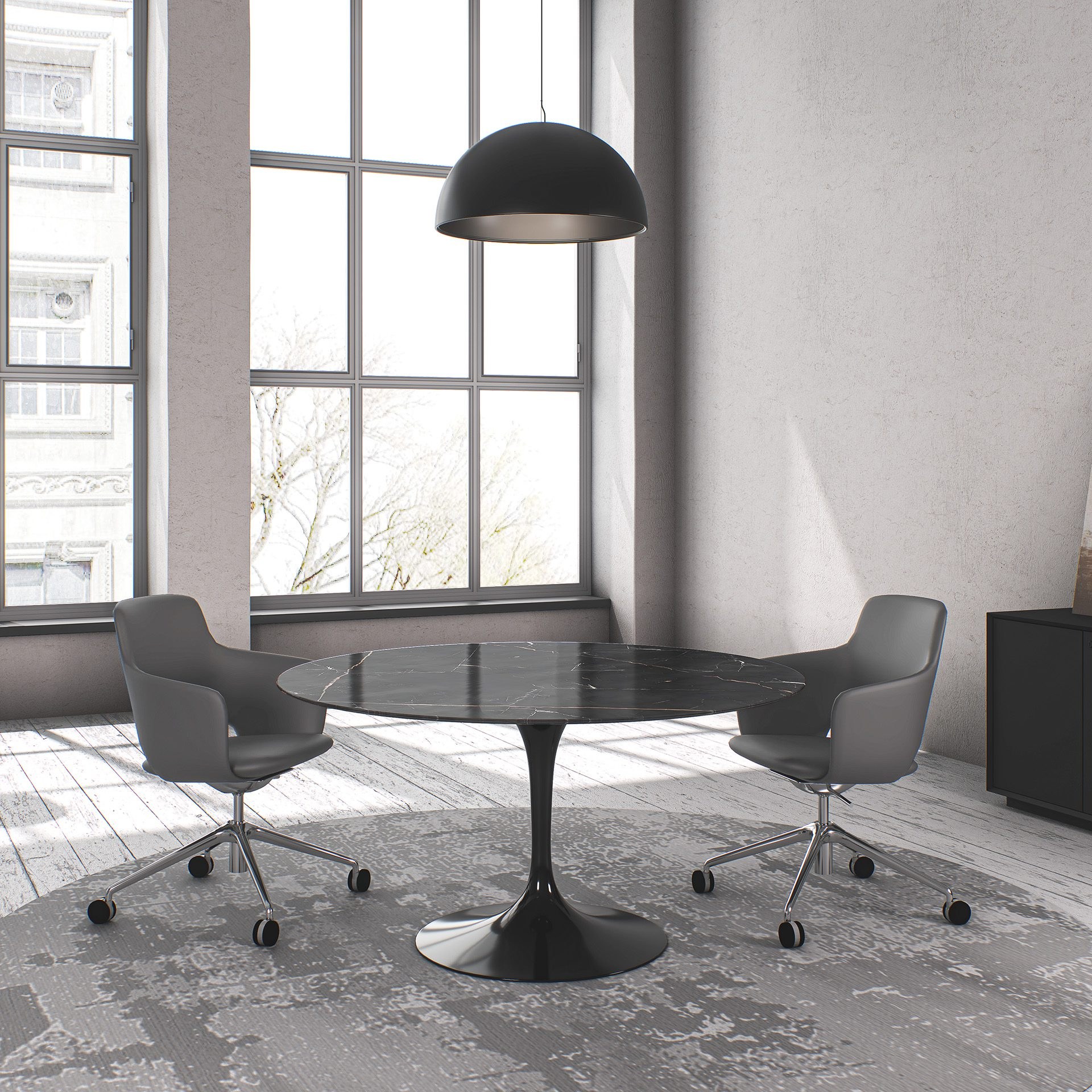 DF0603 Meta – Round Quartz Table