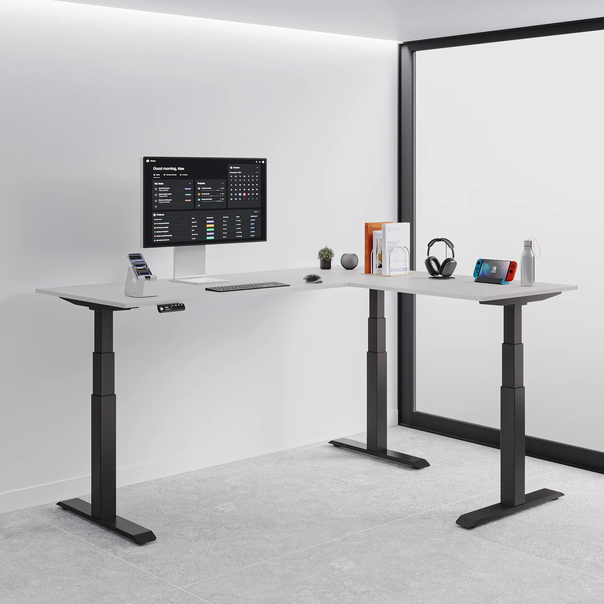 Studio - L Shaped Standing Desk - Image 121
