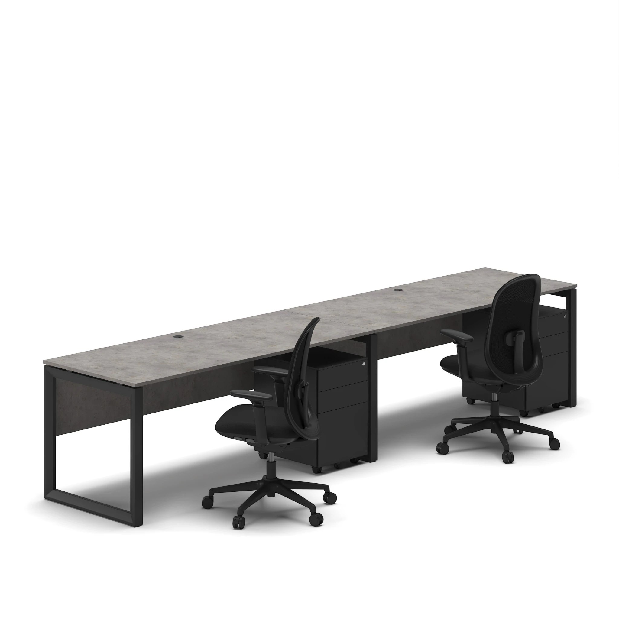 Linear Workstation Desk - Series O - Image 17