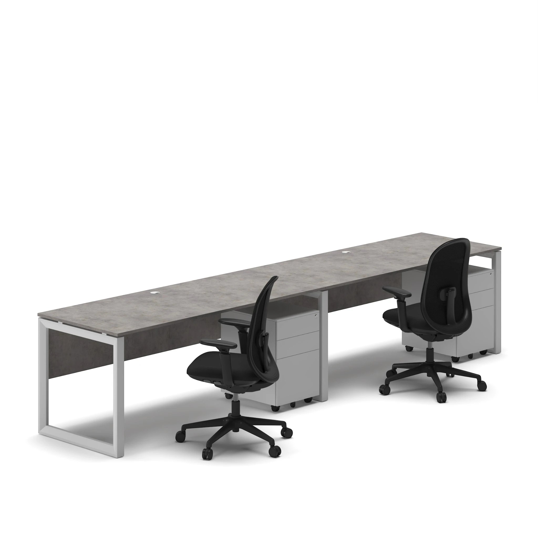 Linear Workstation Desk - Series O - Image 20