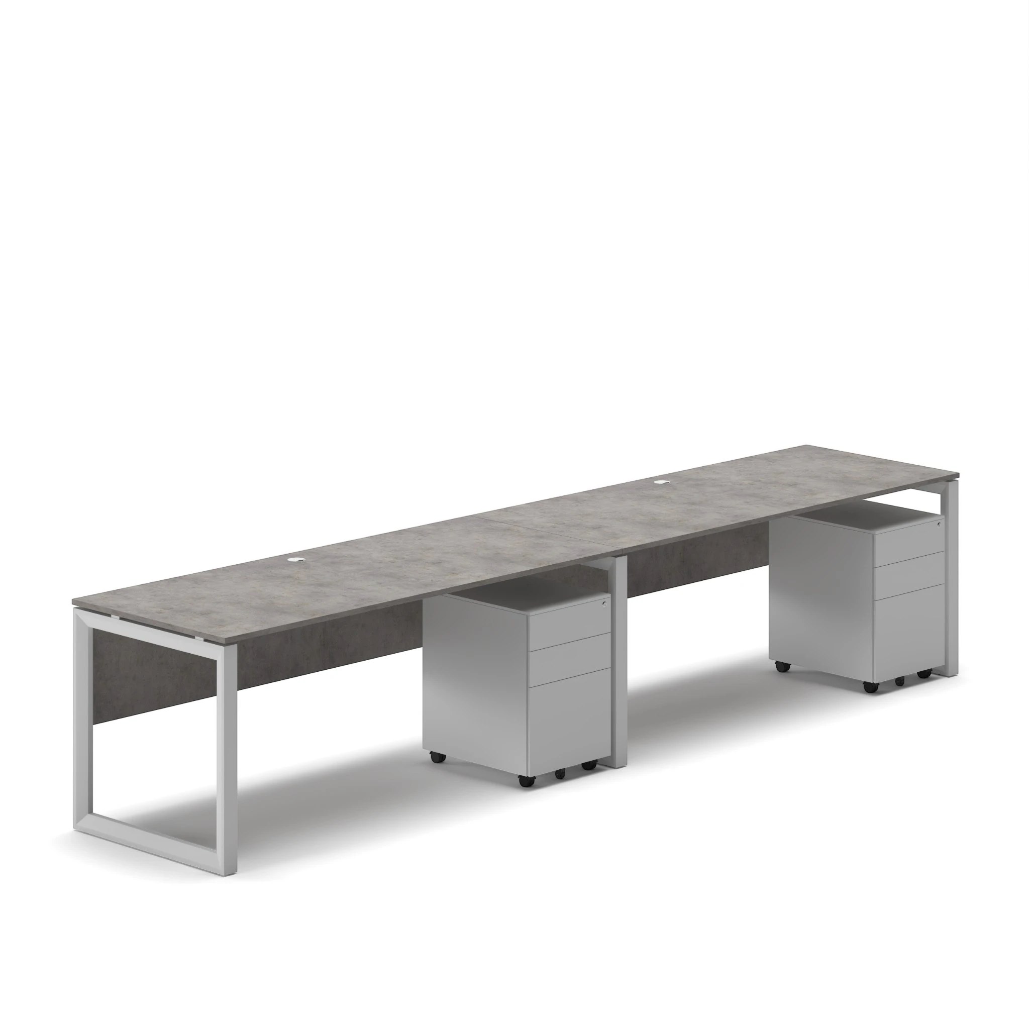 Linear Workstation Desk - Series O - Image 21