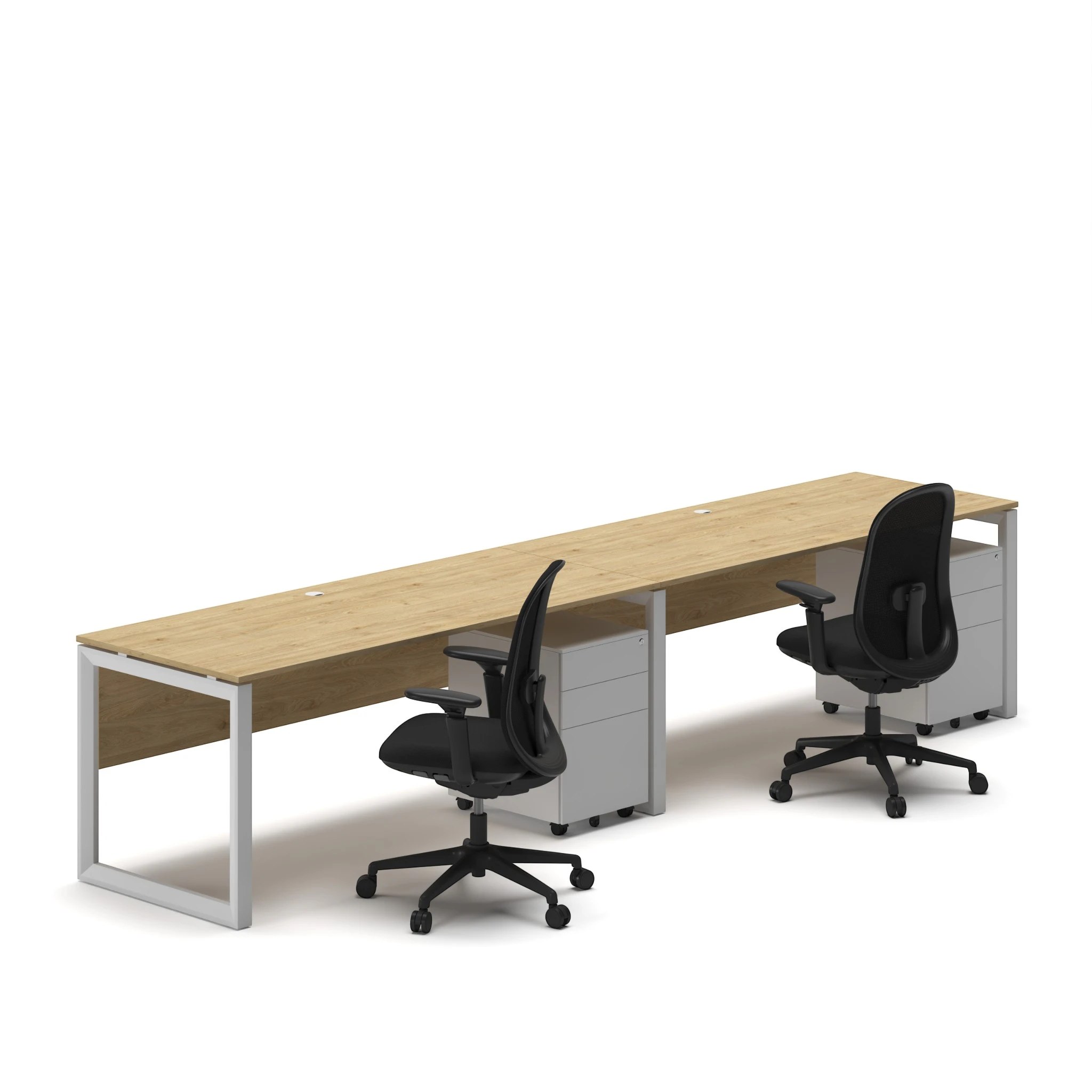 Linear Workstation Desk - Series O - Image 26