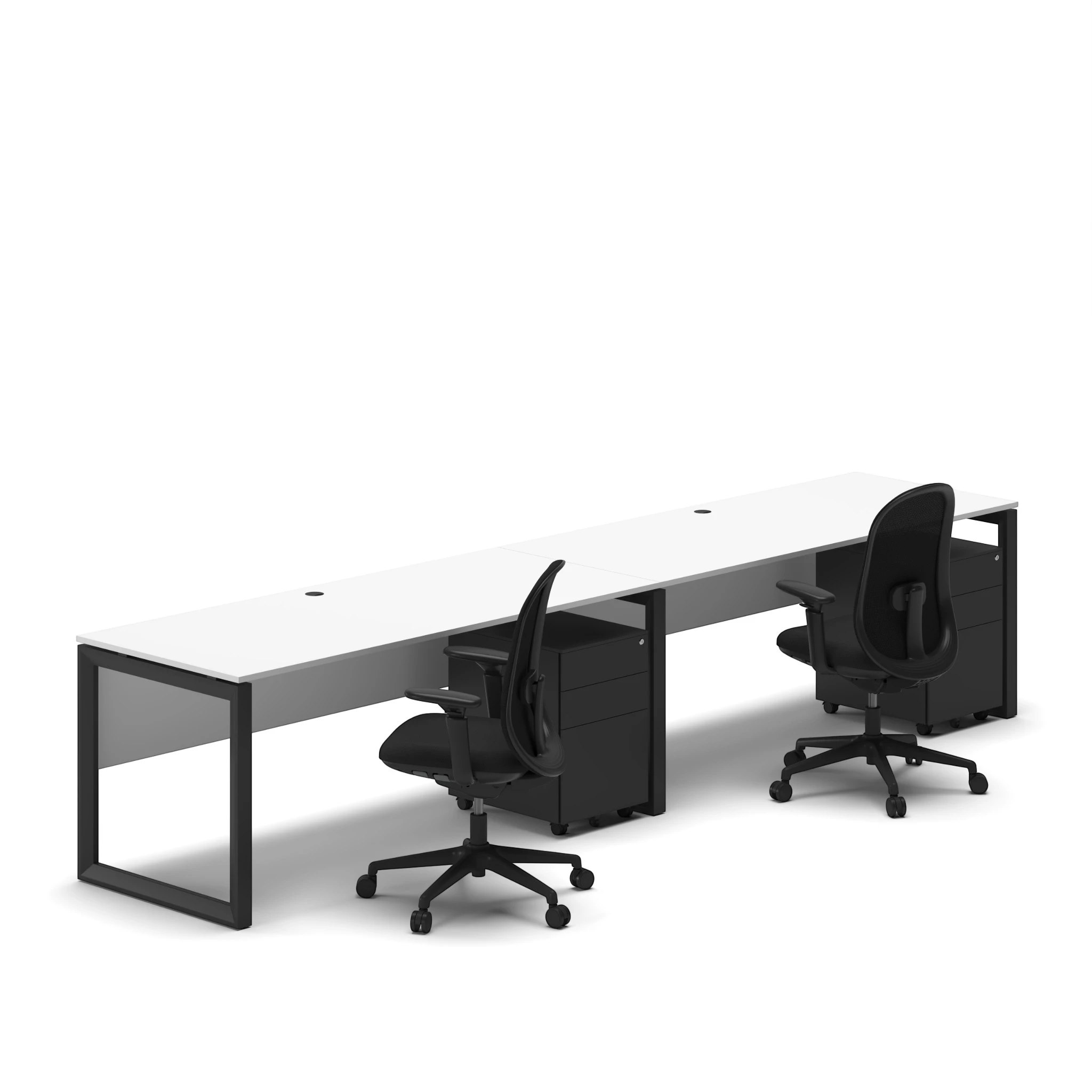 Linear Workstation Desk - Series O - Image 35