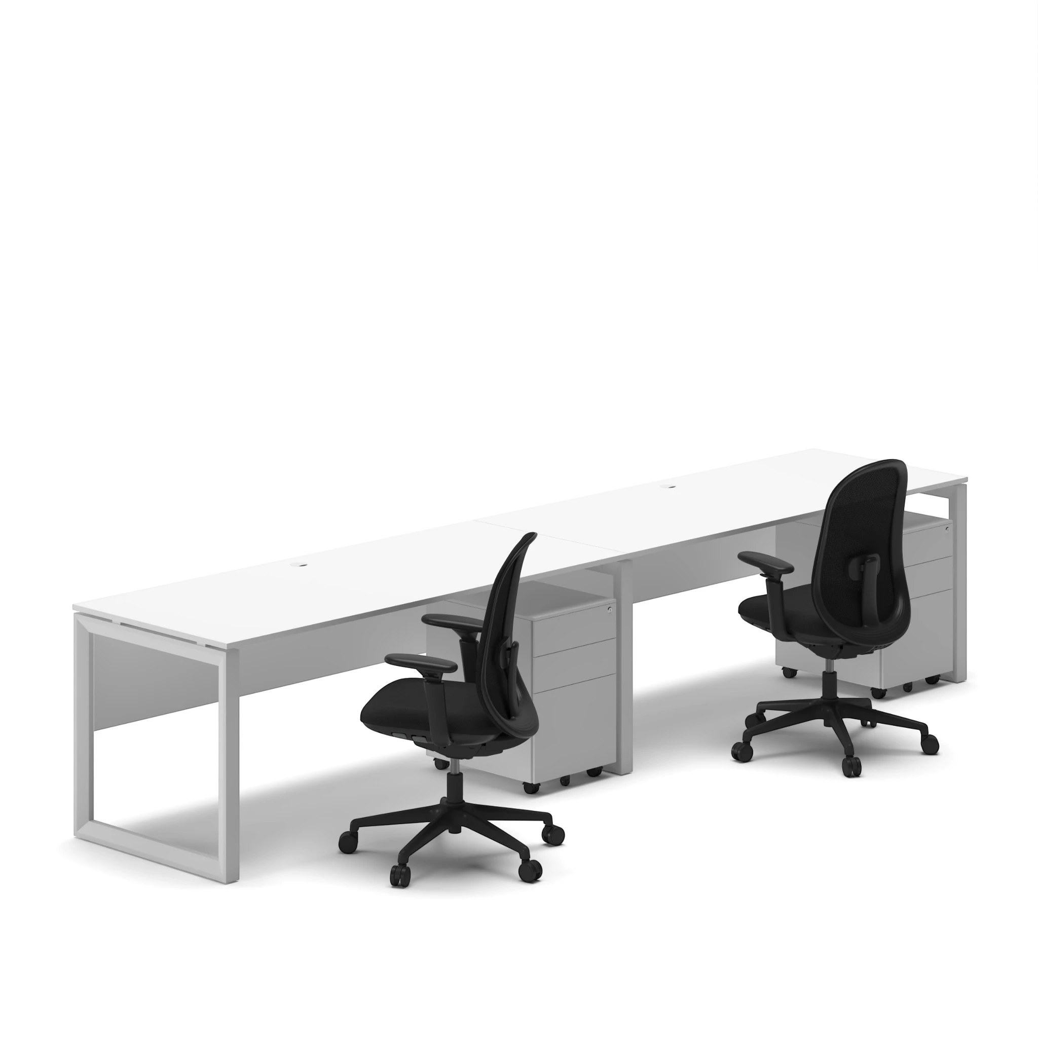Linear Workstation Desk - Series O - Image 38