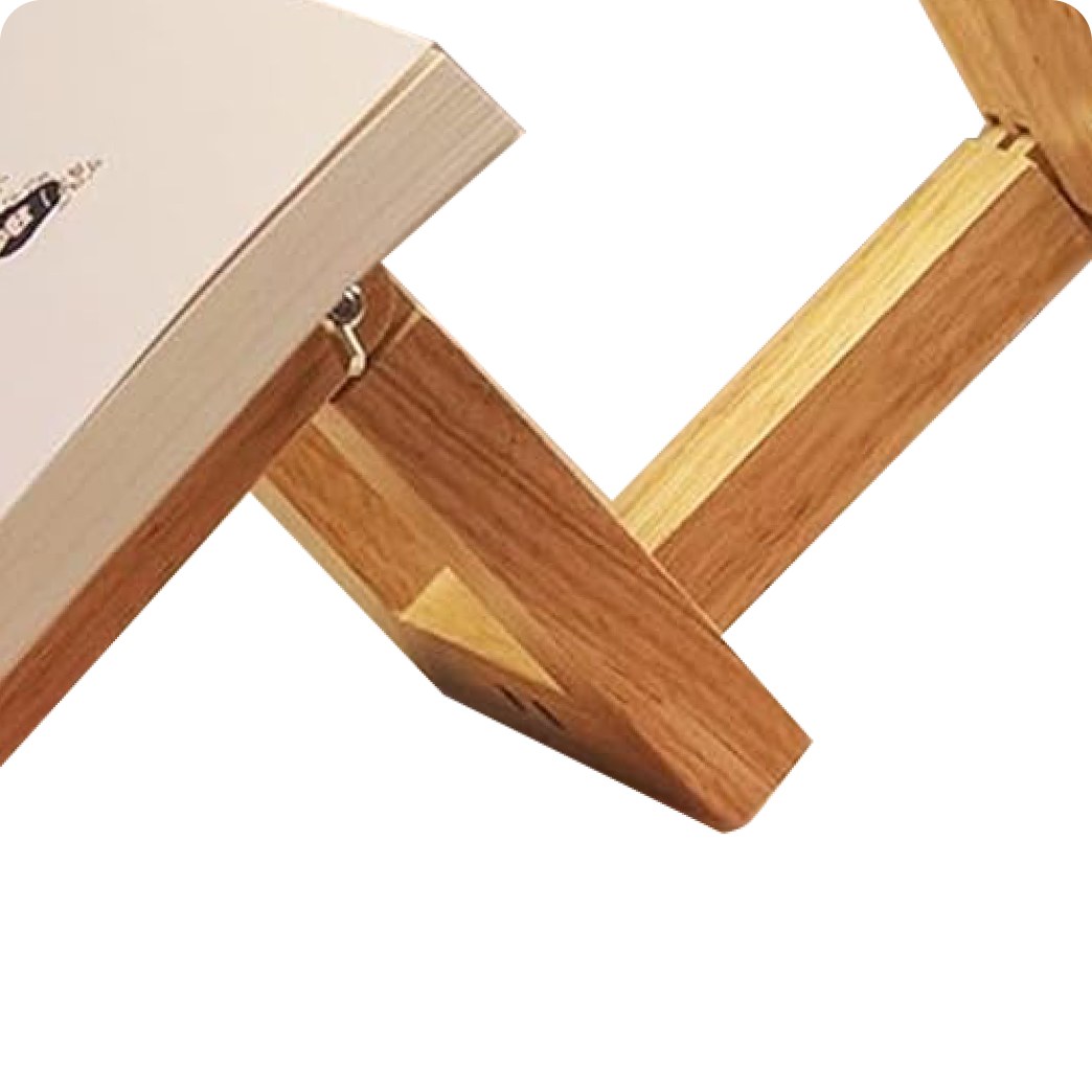 Wooden Stickman Table Lamp with Adjustable Frame - Image 2