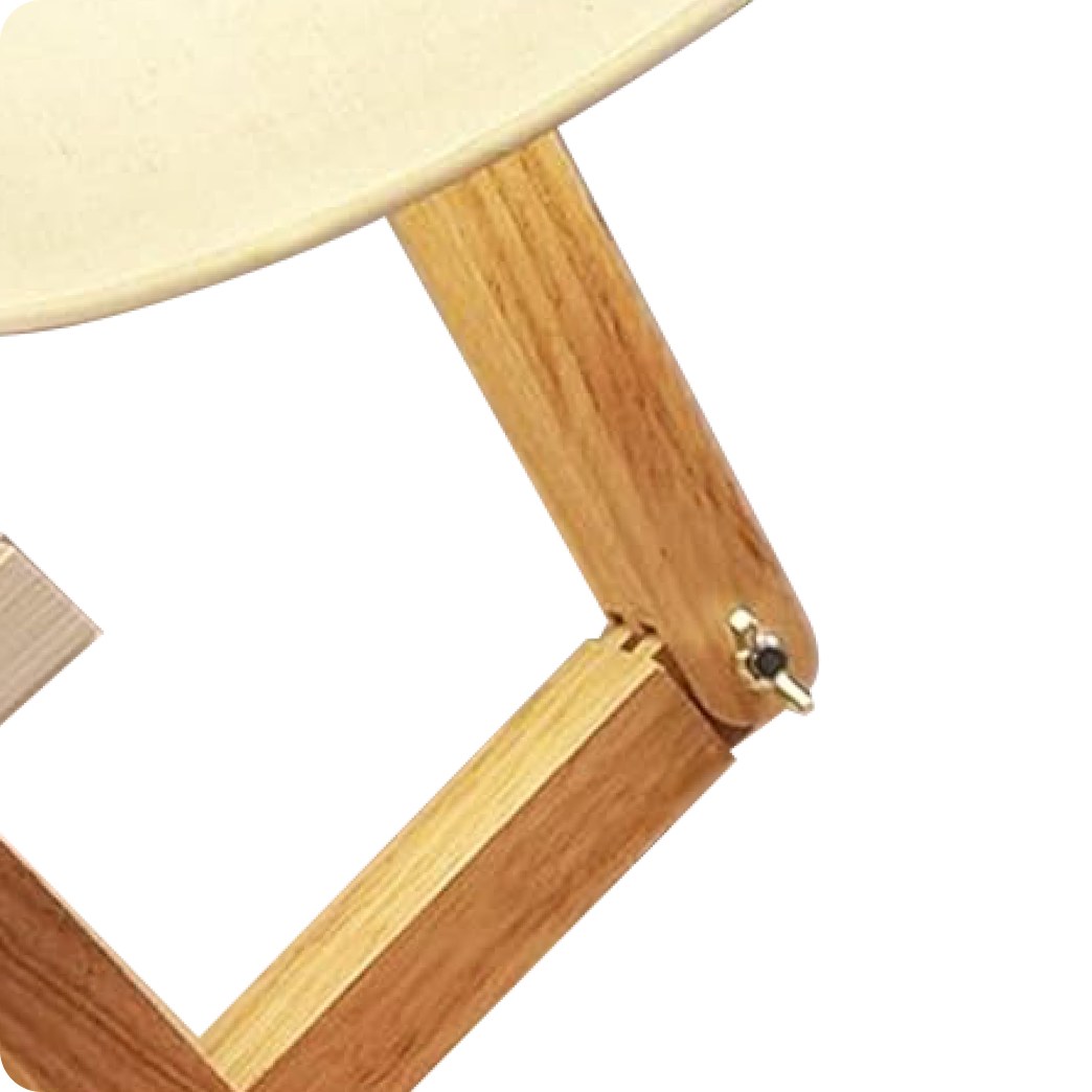 Wooden Stickman Table Lamp with Adjustable Frame - Image 3