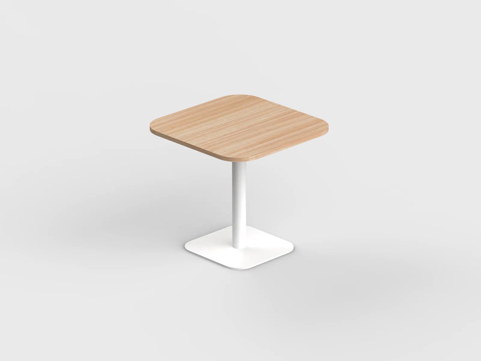 Square Shape Pantry Table with Curved Edge