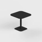 Square Shape Pantry Table with Curved Edge
