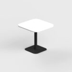Square Shape Pantry Table with Curved Edge