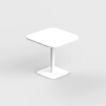 Square Shape Pantry Table with Curved Edge
