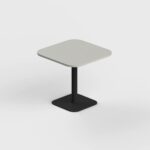 Square Shape Pantry Table with Curved Edge