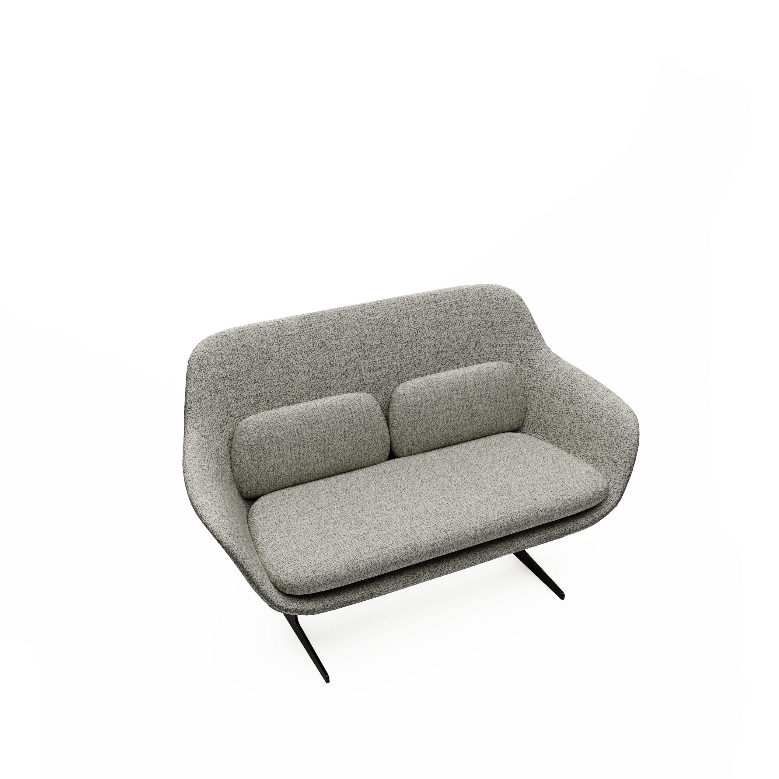 Melo Two Seater – Metal Base