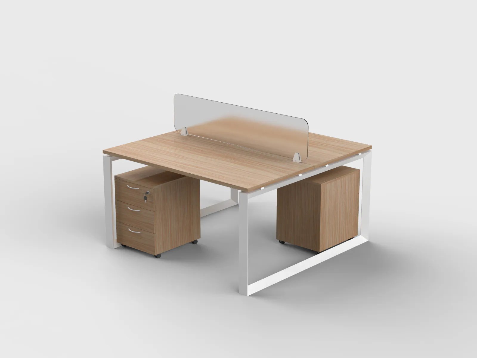 Modena Cluster of 2 Face-to-Face Workstations