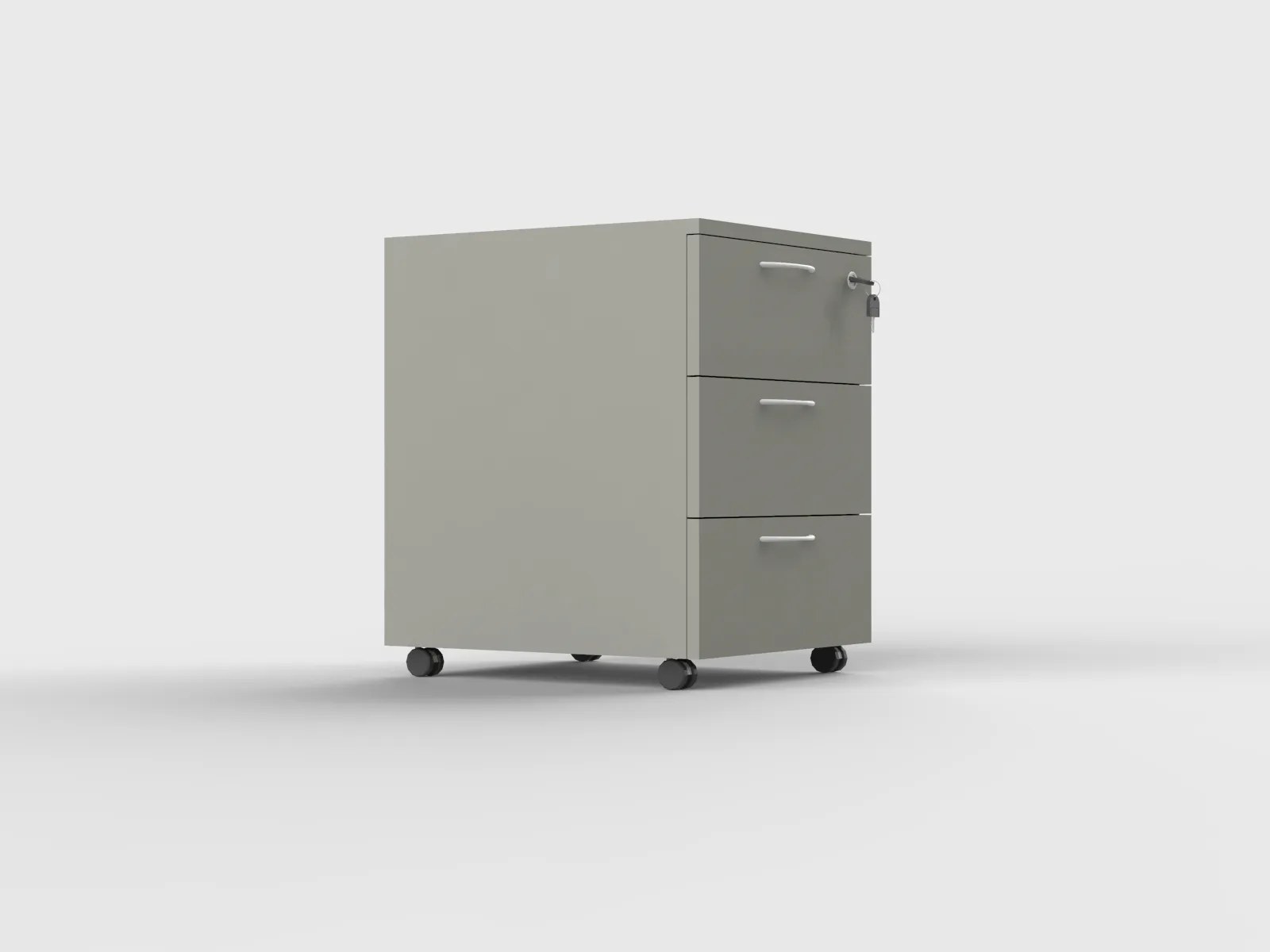 3D Mobile Pedestal Storage (3 Drawer) - Image 8