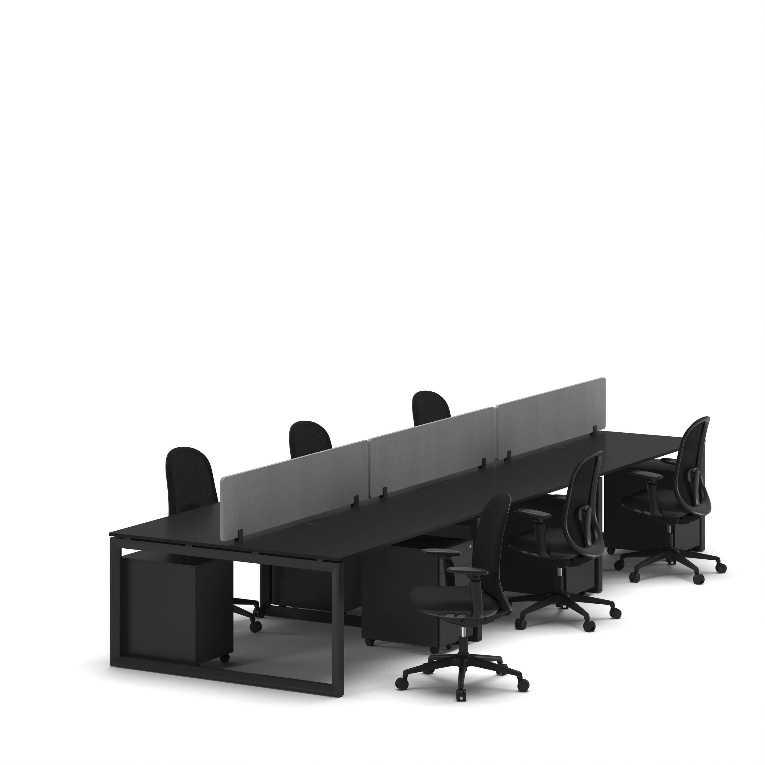 6-Person Face-to-Face Cluster Workstation - Series O - Image 8