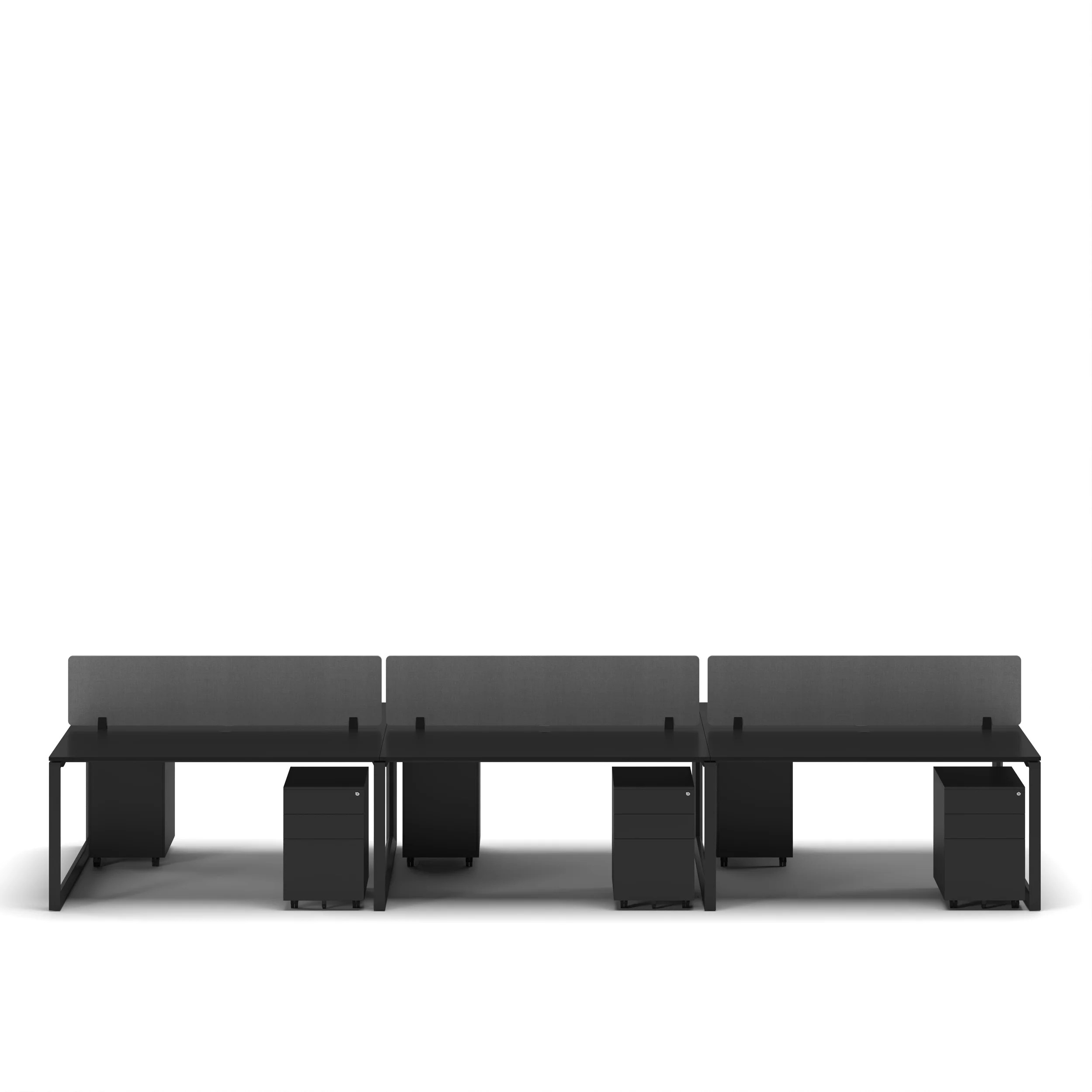6-Person Face-to-Face Cluster Workstation - Series O - Image 10