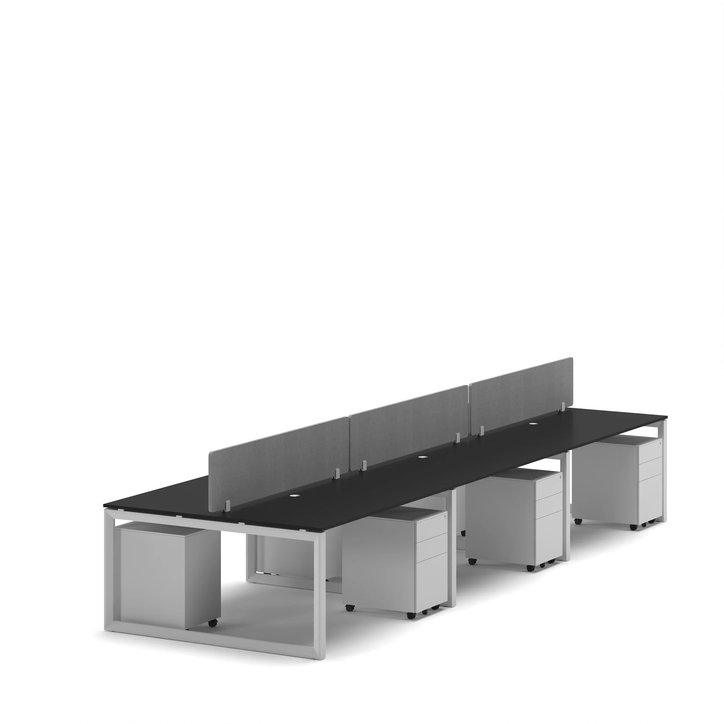 6-Person Face-to-Face Cluster Workstation - Series O - Image 12