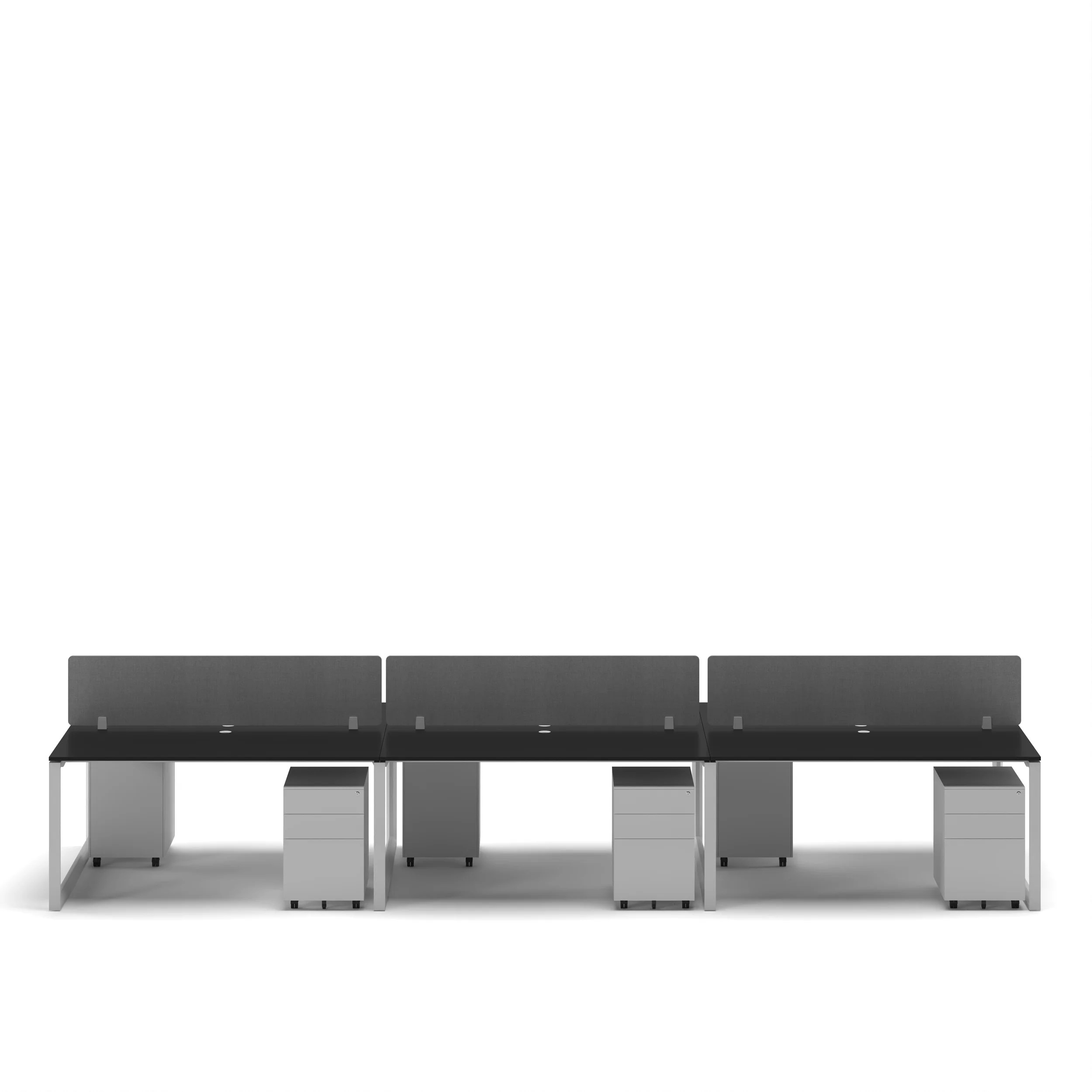 6-Person Face-to-Face Cluster Workstation - Series O - Image 13