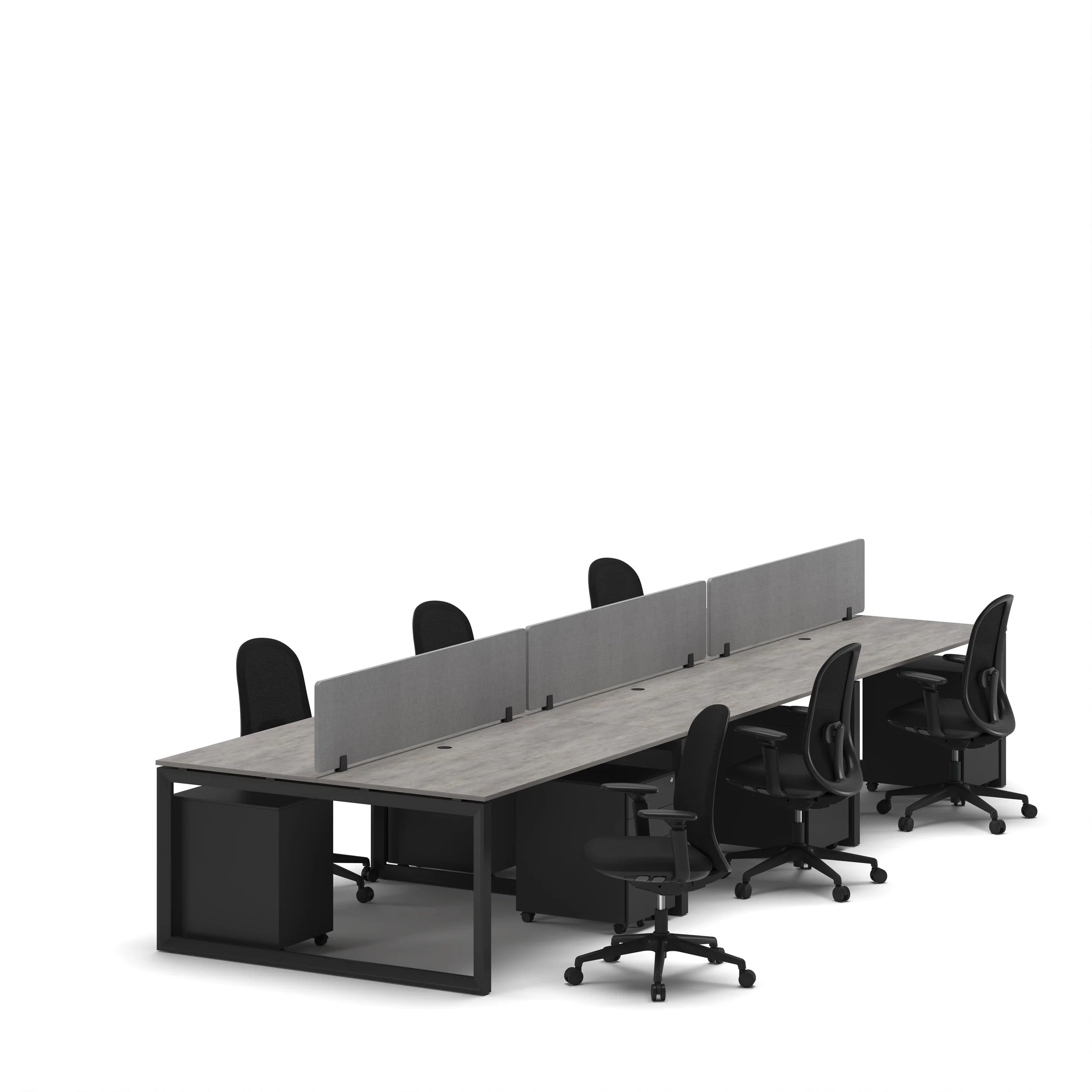6-Person Face-to-Face Cluster Workstation - Series O - Image 14