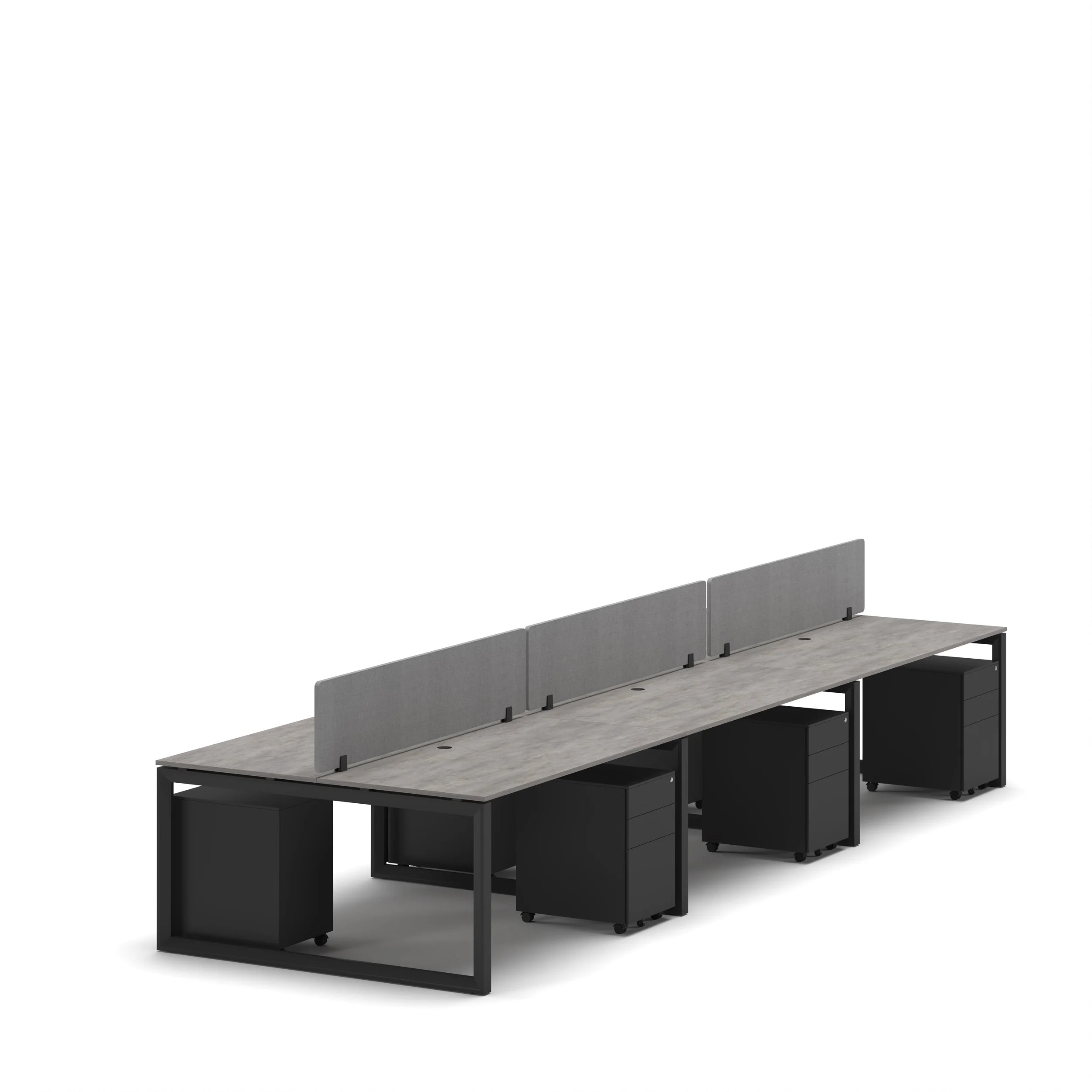 6-Person Face-to-Face Cluster Workstation - Series O - Image 15