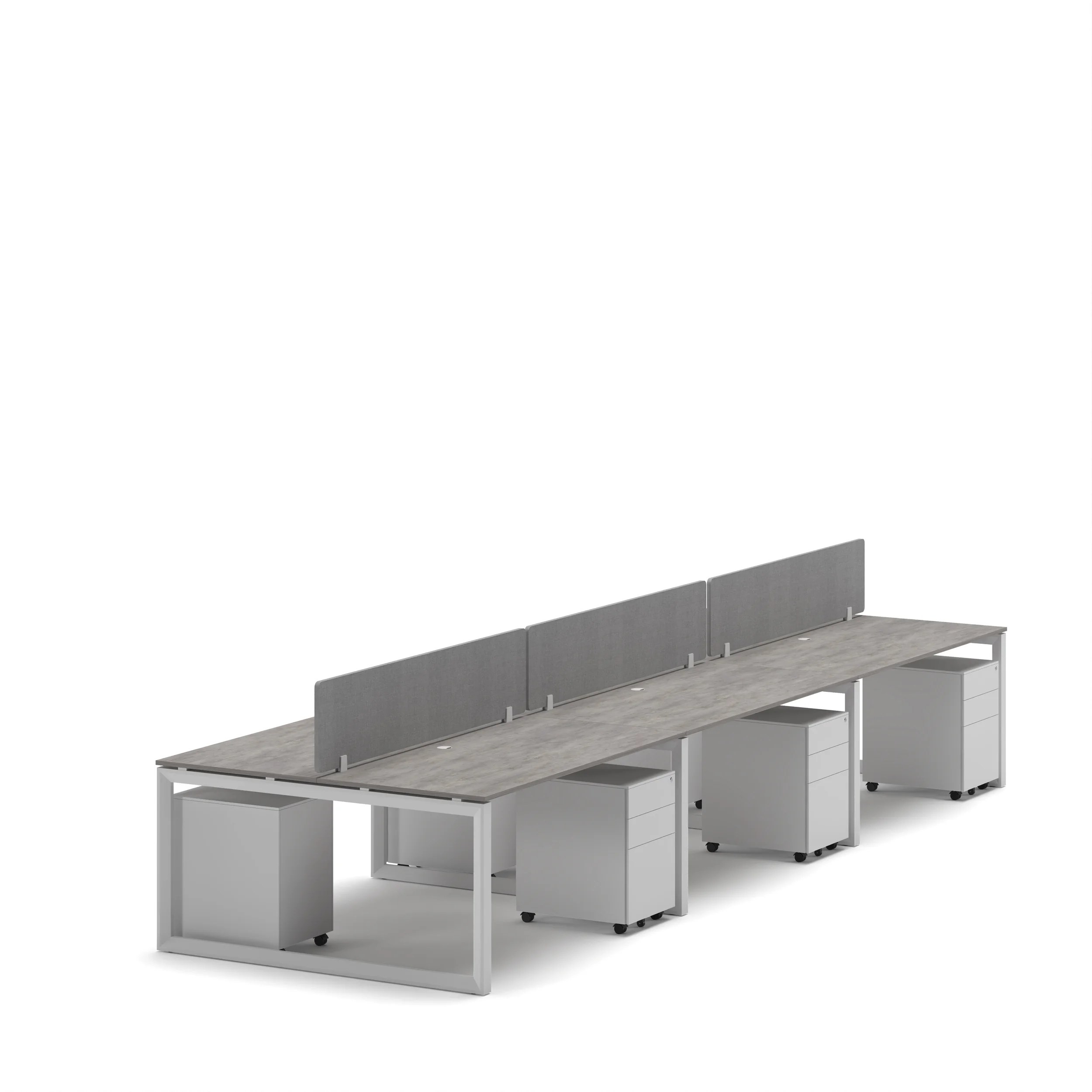 6-Person Face-to-Face Cluster Workstation - Series O - Image 18