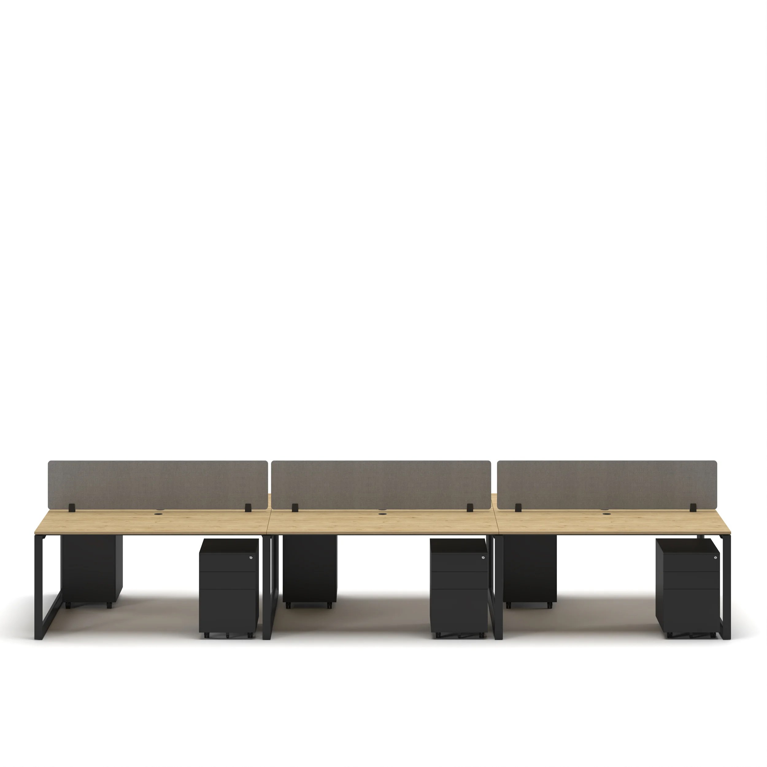 6-Person Face-to-Face Cluster Workstation - Series O - Image 21