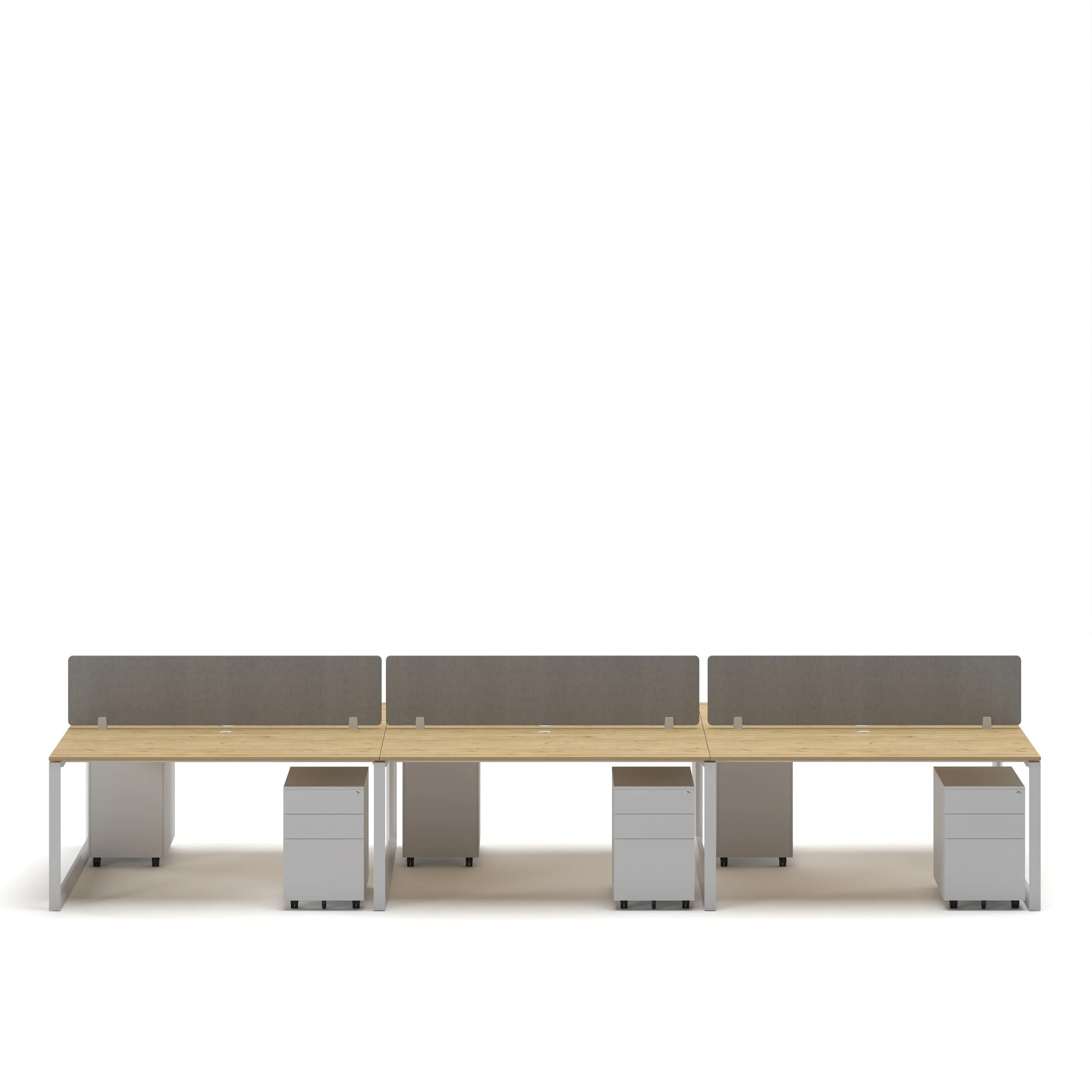 6-Person Face-to-Face Cluster Workstation - Series O - Image 24