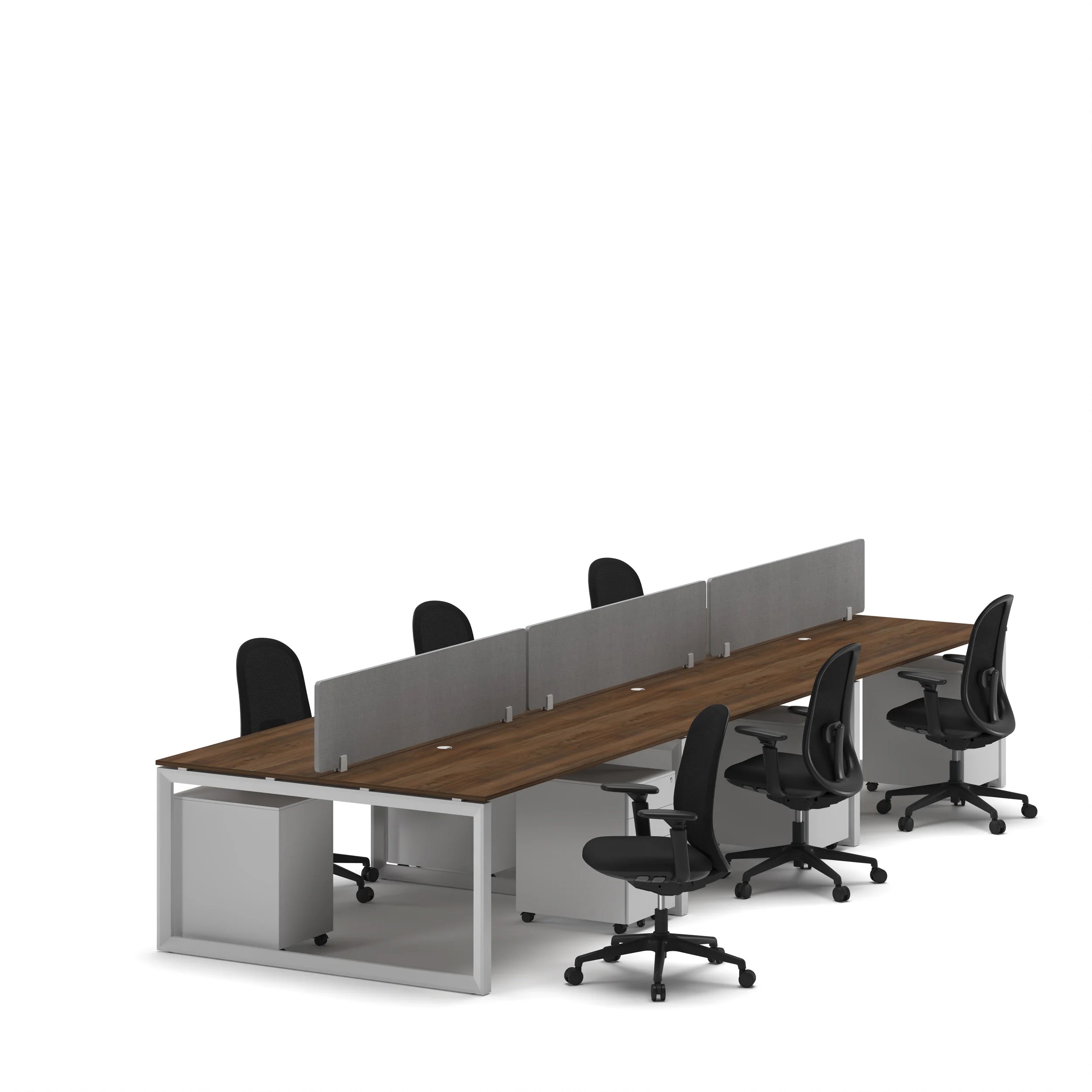 6-Person Face-to-Face Cluster Workstation - Series O - Image 28