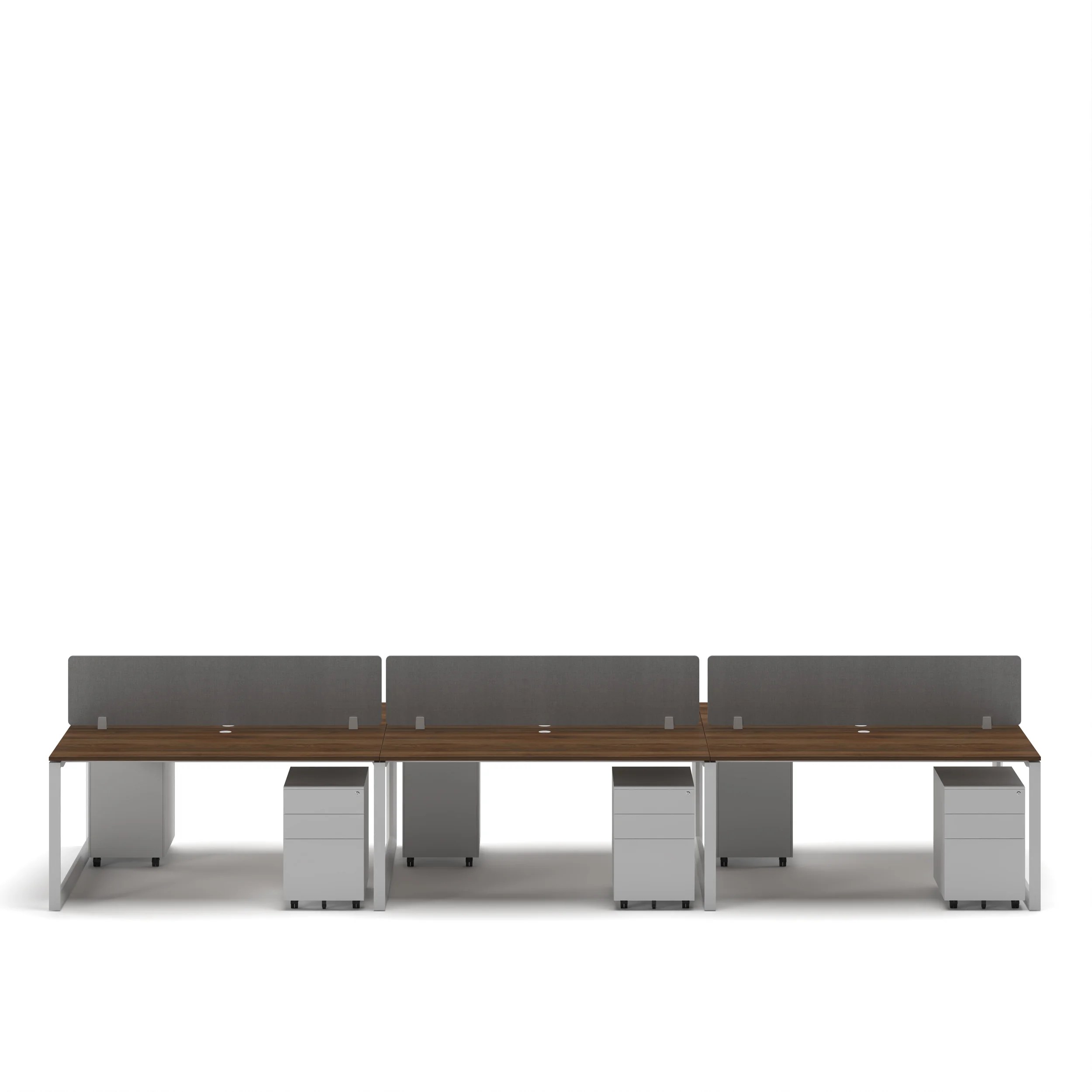 6-Person Face-to-Face Cluster Workstation - Series O - Image 30