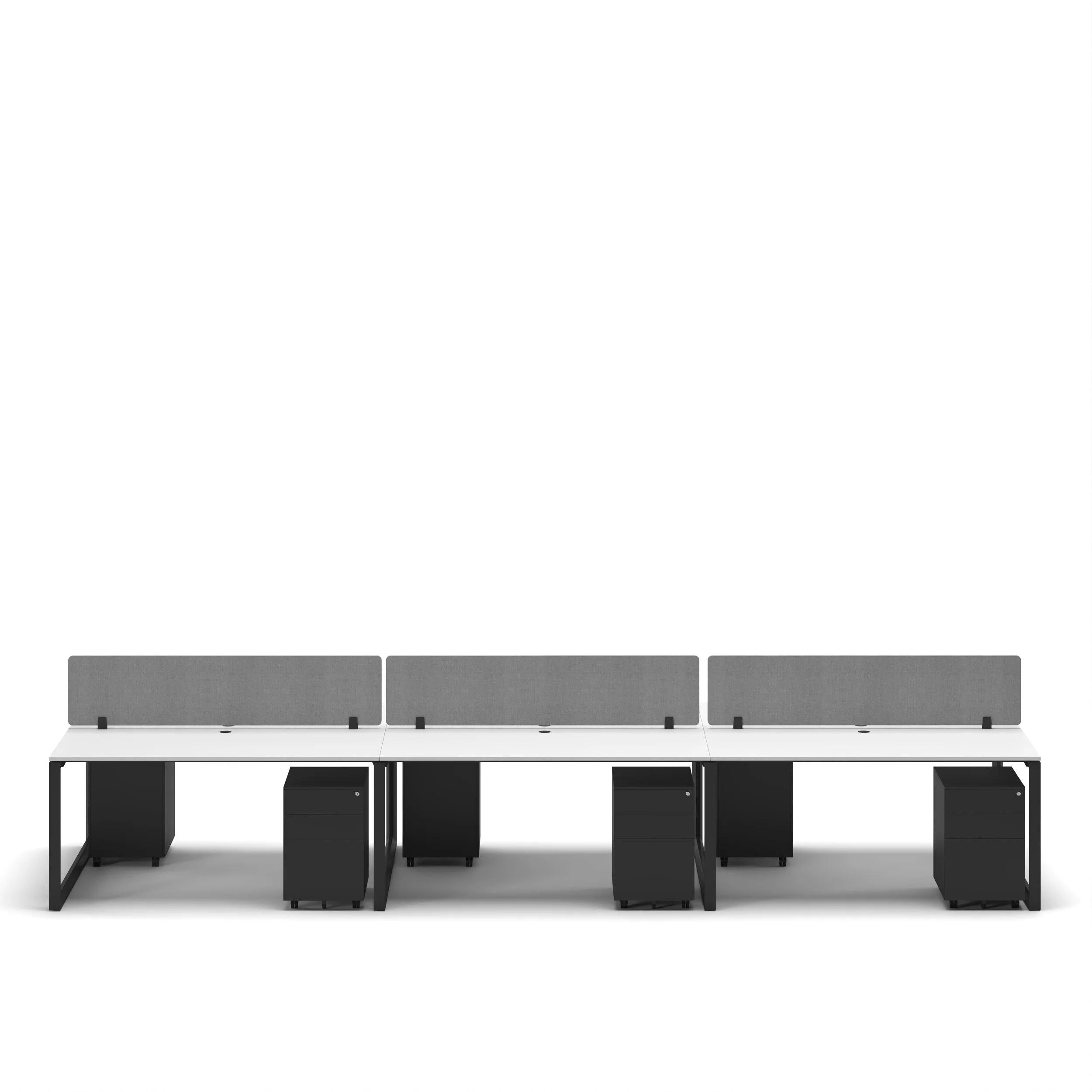 6-Person Face-to-Face Cluster Workstation - Series O - Image 33