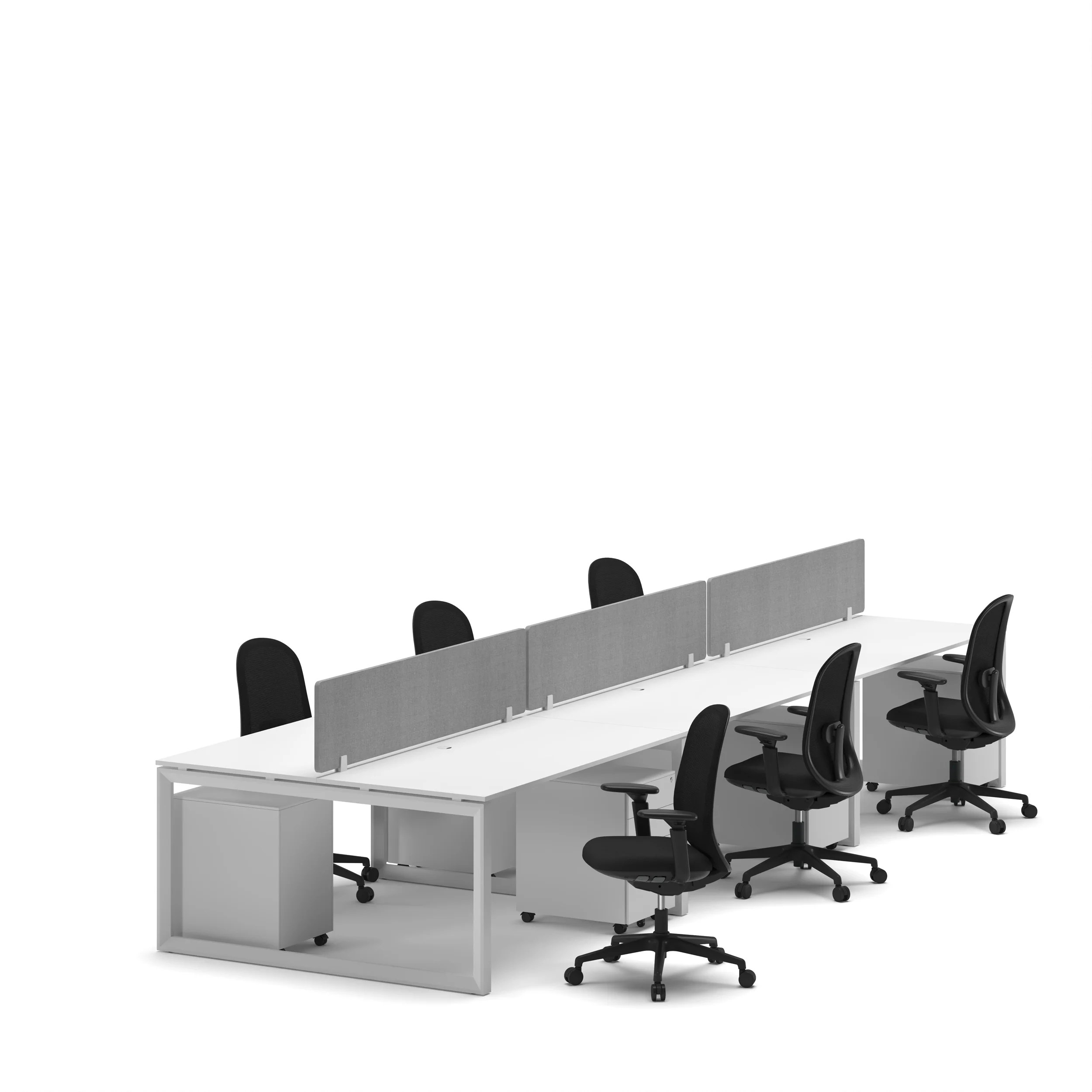 6-Person Face-to-Face Cluster Workstation - Series O - Image 34