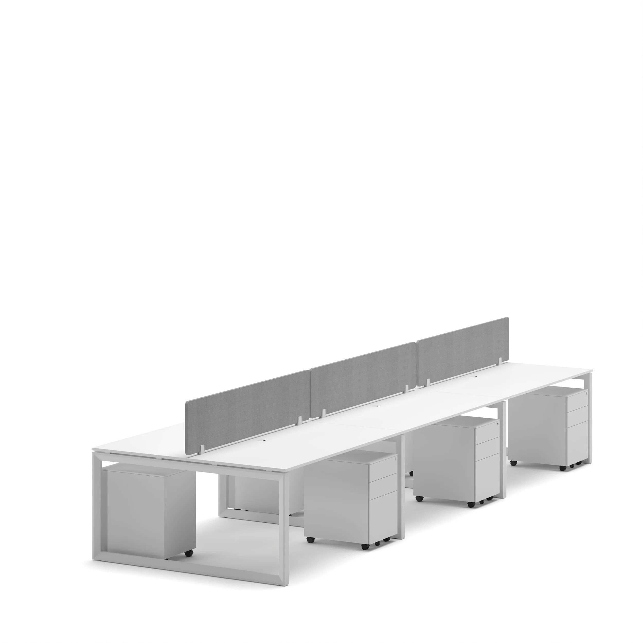 6-Person Face-to-Face Cluster Workstation - Series O - Image 35