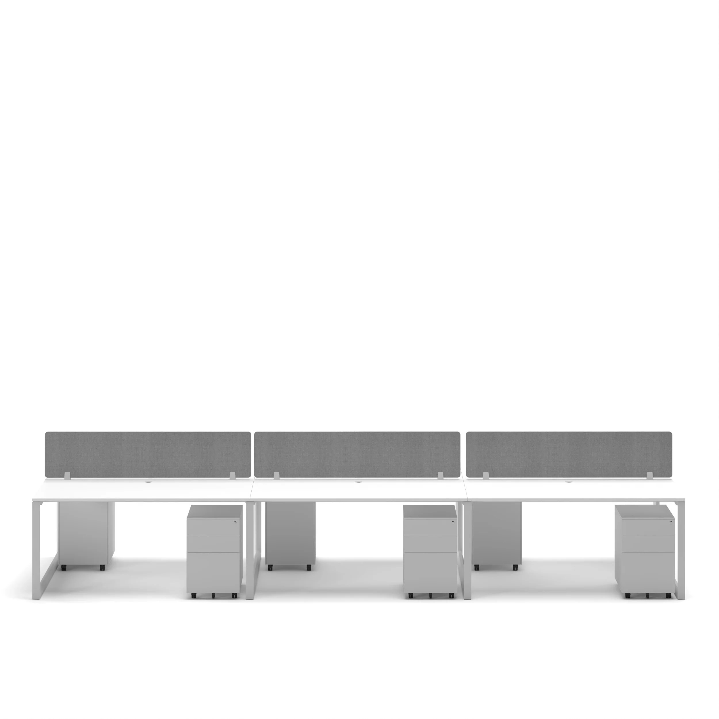 6-Person Face-to-Face Cluster Workstation - Series O - Image 36