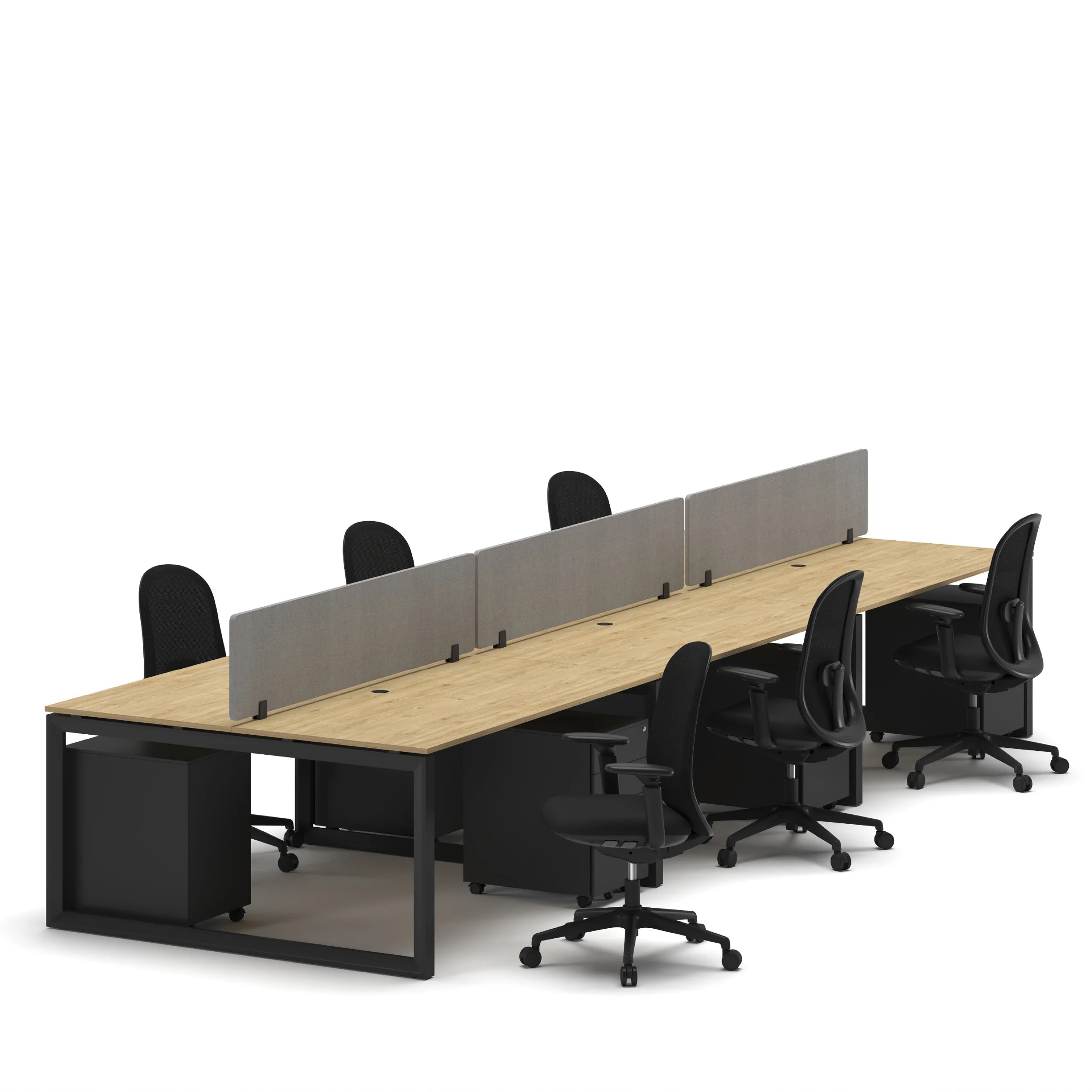 6-Person Face-to-Face Cluster Workstation - Series O - Image 48