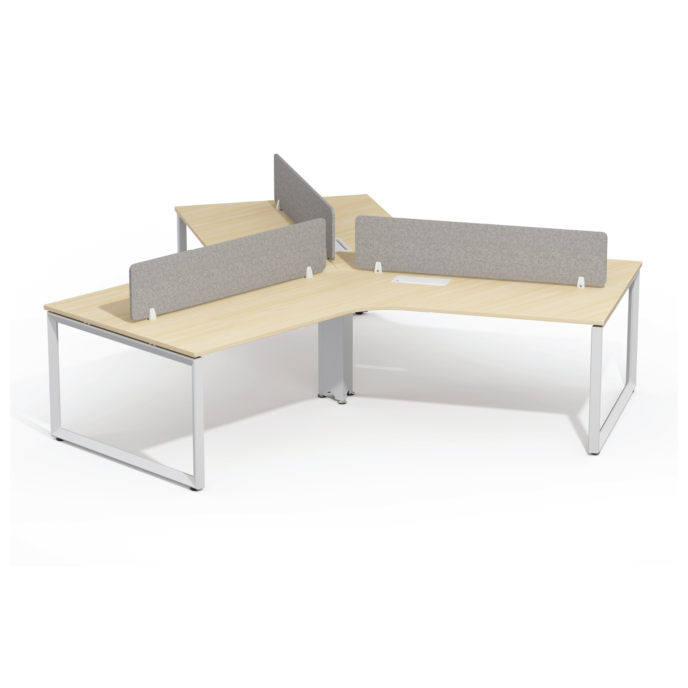 120° 3-Person Cluster Workstation - Series O - Image 6