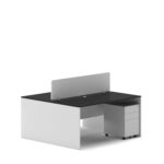 Slate 2 Person Face-to-Face Office Workstation Desk