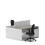 Slate 2 Person Face-to-Face Office Workstation Desk