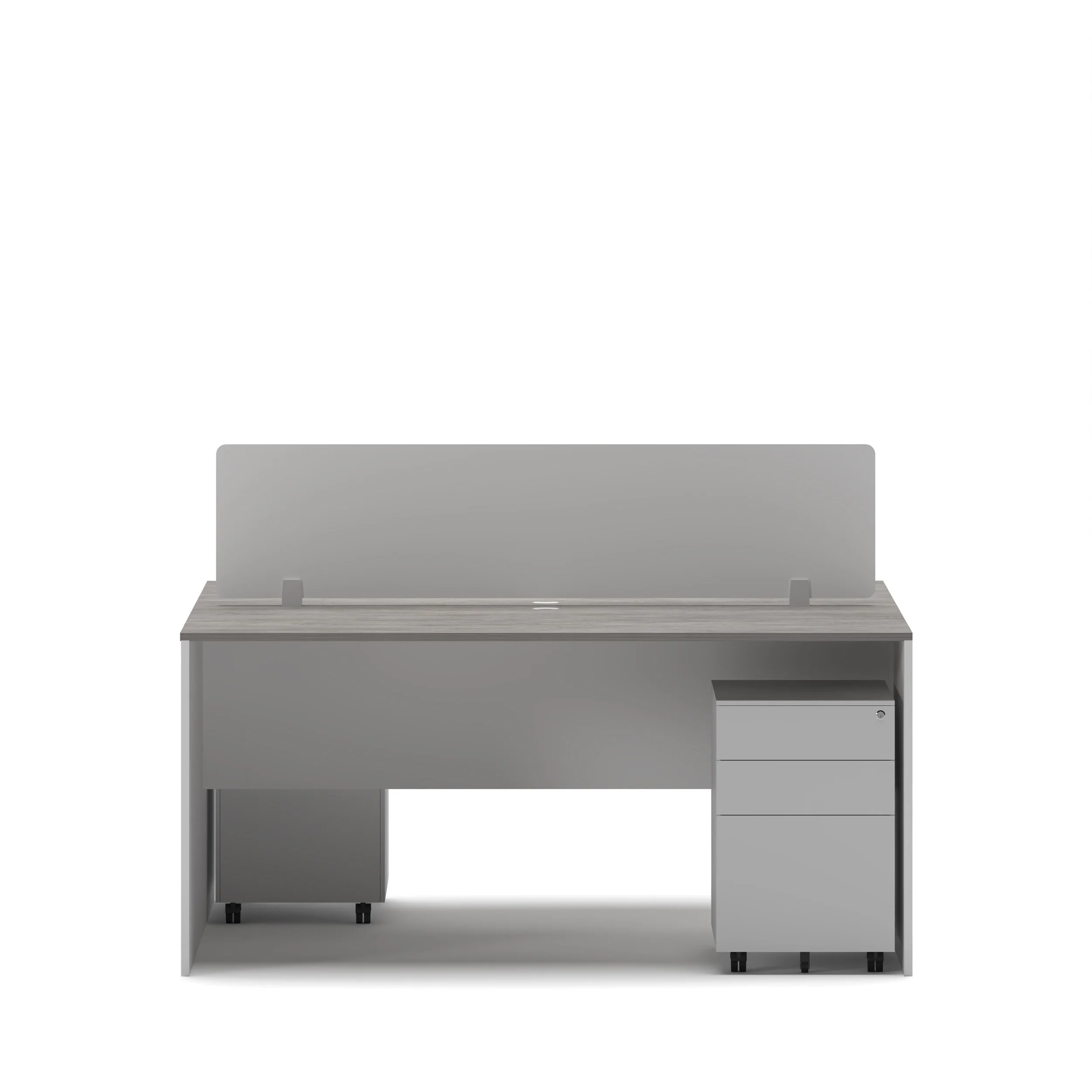 Slate 2 Person Face-to-Face Office Workstation Desk - Image 7