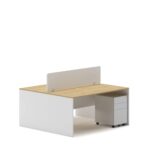 Slate 2 Person Face-to-Face Office Workstation Desk
